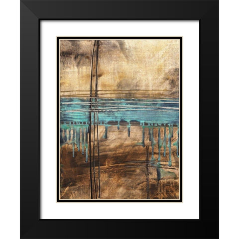 Expanse I Black Modern Wood Framed Art Print with Double Matting by Higby, Jason