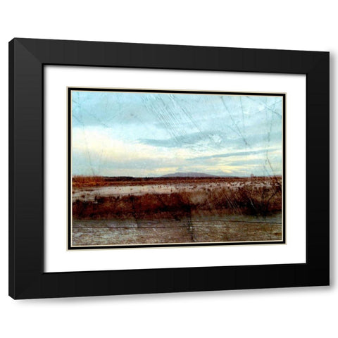 Morning Calm II Black Modern Wood Framed Art Print with Double Matting by Harrington, Danielle