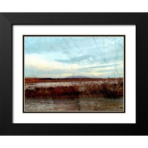 Morning Calm II Black Modern Wood Framed Art Print with Double Matting by Harrington, Danielle