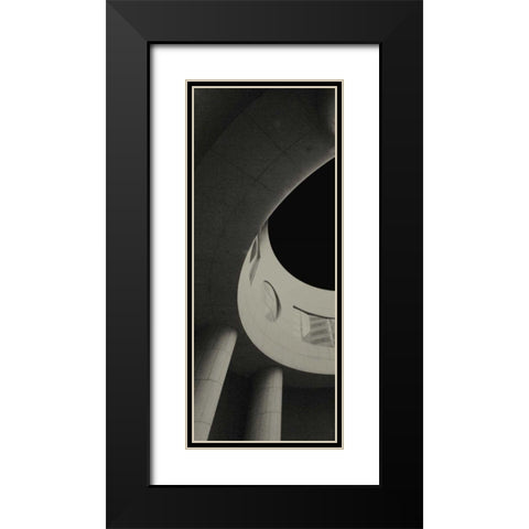 City View IV Black Modern Wood Framed Art Print with Double Matting by Ling, Tang