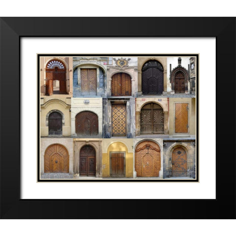 Doors II Black Modern Wood Framed Art Print with Double Matting by Christensen, Jim