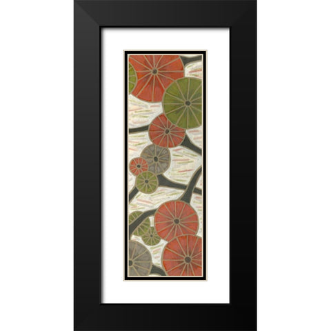 Morning Glories III Black Modern Wood Framed Art Print with Double Matting by Deans, Karen