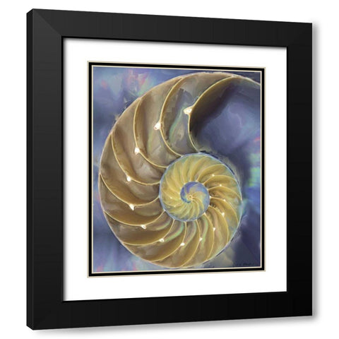 Shell Extraction II Black Modern Wood Framed Art Print with Double Matting by Henry, Lola