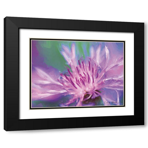 Painterly Flower VIII Black Modern Wood Framed Art Print with Double Matting by Henry, Lola