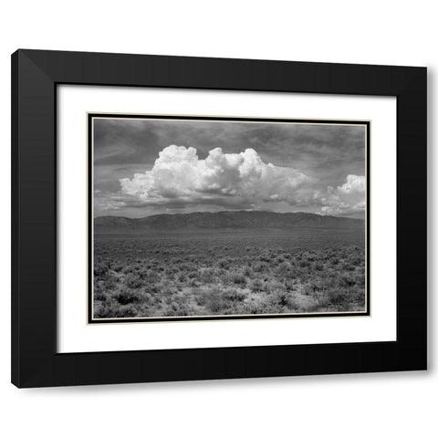 Mountains and Clouds II Black Modern Wood Framed Art Print with Double Matting by Christensen, Jim