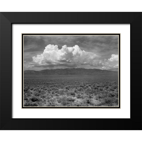 Mountains and Clouds II Black Modern Wood Framed Art Print with Double Matting by Christensen, Jim