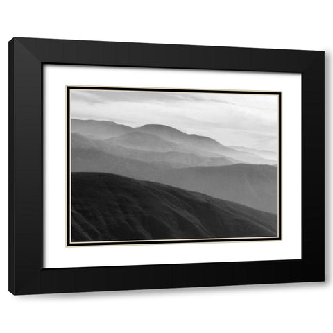 Mountains and Haze II Black Modern Wood Framed Art Print with Double Matting by Christensen, Jim