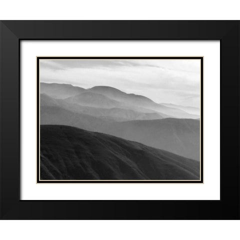 Mountains and Haze II Black Modern Wood Framed Art Print with Double Matting by Christensen, Jim