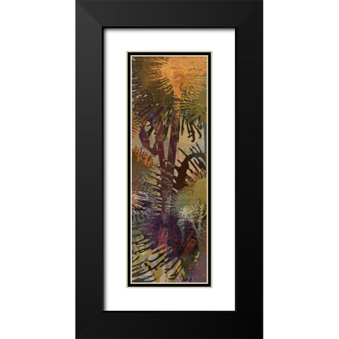 Thistle Panel II Black Modern Wood Framed Art Print with Double Matting by Burghardt, James