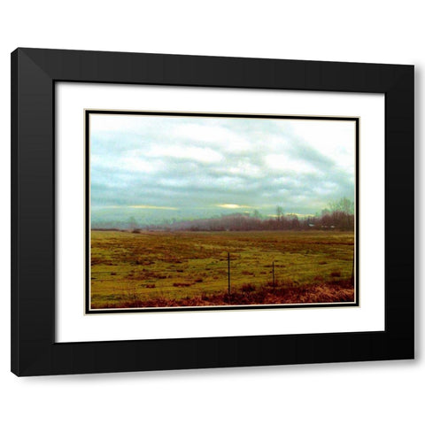 Landscape II Black Modern Wood Framed Art Print with Double Matting by Harrington, Danielle