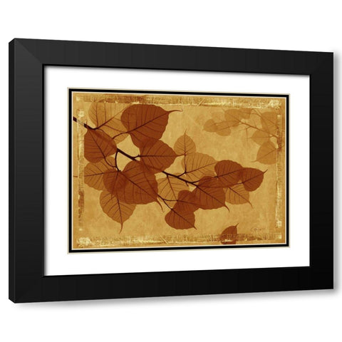 Ghost Leaves I Black Modern Wood Framed Art Print with Double Matting by Bay, Noah