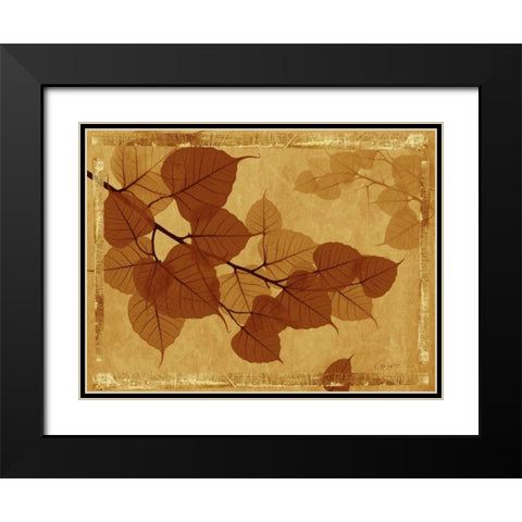 Ghost Leaves I Black Modern Wood Framed Art Print with Double Matting by Bay, Noah