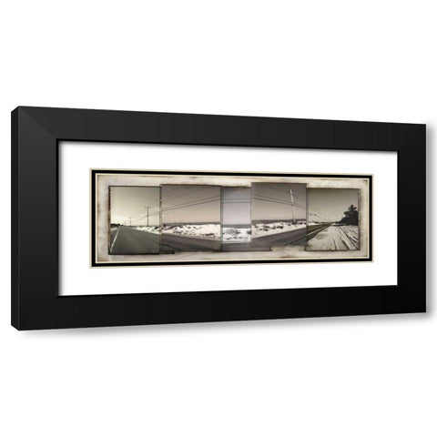 The Old Coast Road Black Modern Wood Framed Art Print with Double Matting by Bay, Noah