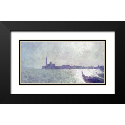 Venice Light II Black Modern Wood Framed Art Print with Double Matting by Bay, Noah
