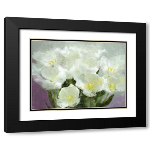 Sunlit Tulips I Black Modern Wood Framed Art Print with Double Matting by Bay, Noah