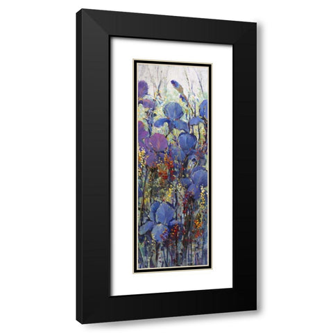 Iris Field III Black Modern Wood Framed Art Print with Double Matting by OToole, Tim