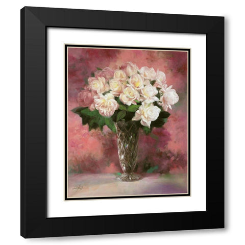 Floral Still Life III Black Modern Wood Framed Art Print with Double Matting by Bo, Li