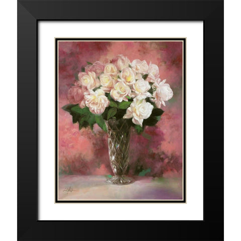 Floral Still Life III Black Modern Wood Framed Art Print with Double Matting by Bo, Li