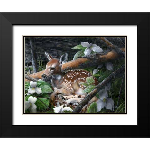 Undercover I Black Modern Wood Framed Art Print with Double Matting by Daniel, Kevin