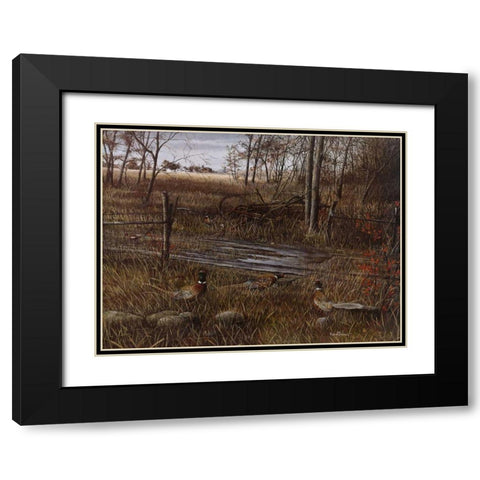 Backroad Gathering Black Modern Wood Framed Art Print with Double Matting by Daniel, Kevin