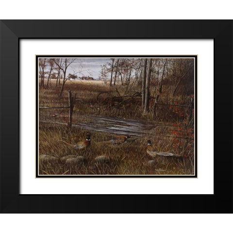 Backroad Gathering Black Modern Wood Framed Art Print with Double Matting by Daniel, Kevin