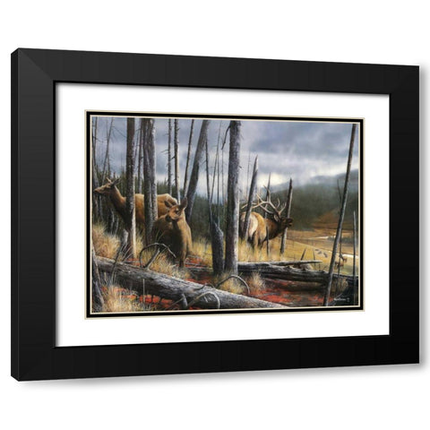 Consequence of Time Black Modern Wood Framed Art Print with Double Matting by Daniel, Kevin