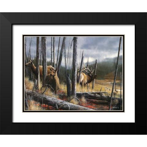 Consequence of Time Black Modern Wood Framed Art Print with Double Matting by Daniel, Kevin