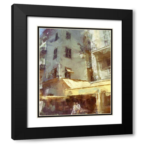 Brasserie I Black Modern Wood Framed Art Print with Double Matting by Bay, Noah