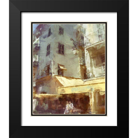 Brasserie I Black Modern Wood Framed Art Print with Double Matting by Bay, Noah