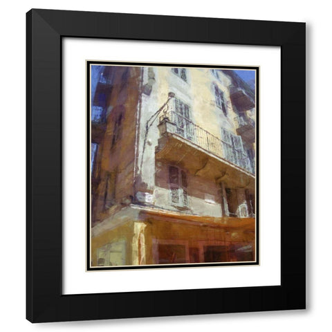 Brasserie II Black Modern Wood Framed Art Print with Double Matting by Bay, Noah