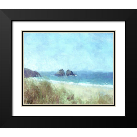 Cornish View Black Modern Wood Framed Art Print with Double Matting by Bay, Noah