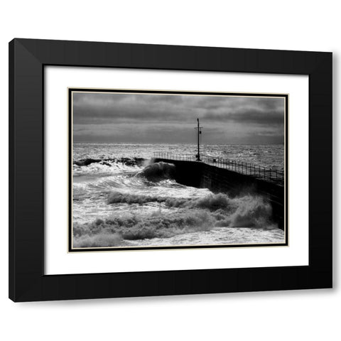 Port Eleven Black Modern Wood Framed Art Print with Double Matting by Bay, Noah
