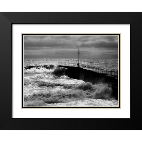 Port Eleven Black Modern Wood Framed Art Print with Double Matting by Bay, Noah