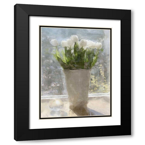 Tulips in the Sun Black Modern Wood Framed Art Print with Double Matting by Bay, Noah