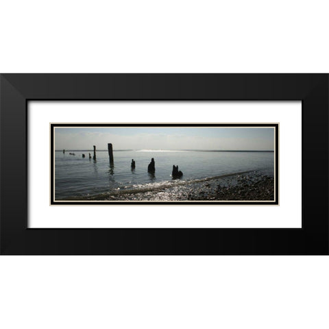 Beach Study I Black Modern Wood Framed Art Print with Double Matting by Bay, Noah