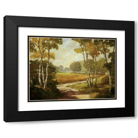 Country Walk I Black Modern Wood Framed Art Print with Double Matting by Reynolds, Graham