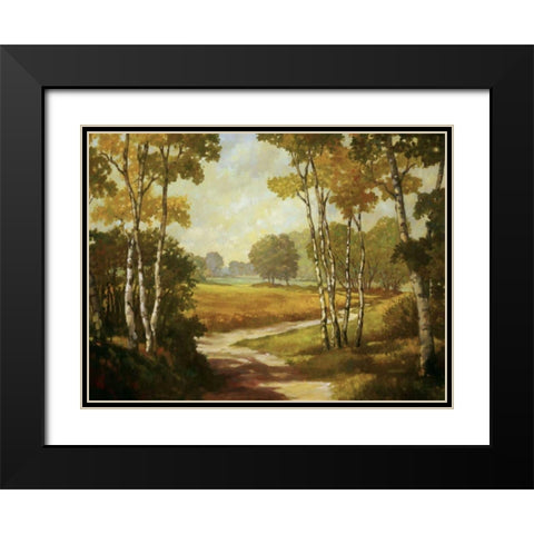 Country Walk I Black Modern Wood Framed Art Print with Double Matting by Reynolds, Graham