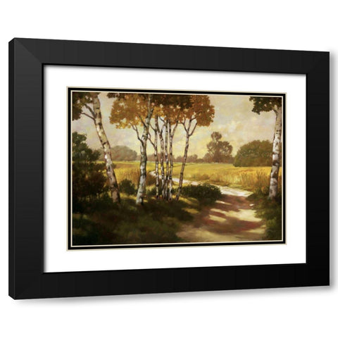 Country Walk II Black Modern Wood Framed Art Print with Double Matting by Reynolds, Graham