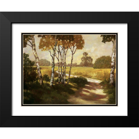 Country Walk II Black Modern Wood Framed Art Print with Double Matting by Reynolds, Graham