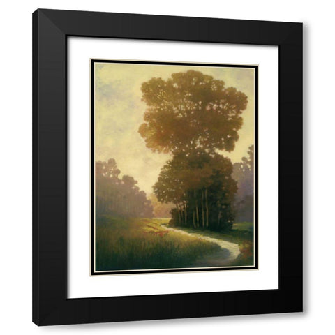 Summertime I Black Modern Wood Framed Art Print with Double Matting by Reynolds, Graham