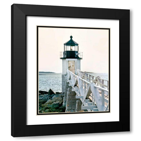 Lighthouse Views I Black Modern Wood Framed Art Print with Double Matting by Perry, Rachel