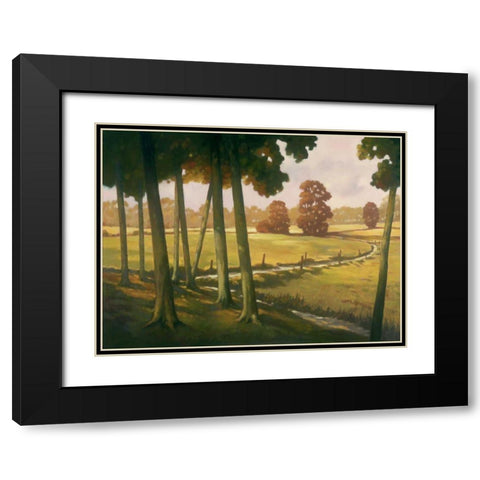 Morning Light I Black Modern Wood Framed Art Print with Double Matting by Reynolds, Graham