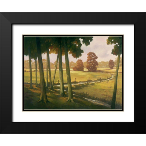 Morning Light I Black Modern Wood Framed Art Print with Double Matting by Reynolds, Graham