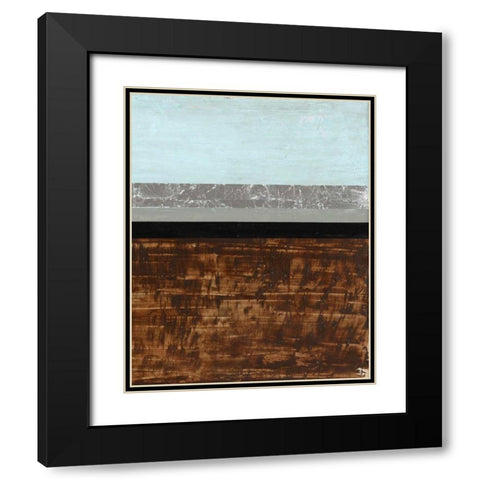 Textured Light II Black Modern Wood Framed Art Print with Double Matting by Avondet, Natalie
