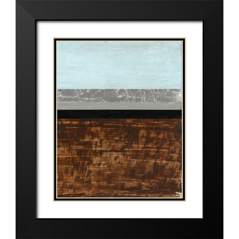 Textured Light II Black Modern Wood Framed Art Print with Double Matting by Avondet, Natalie