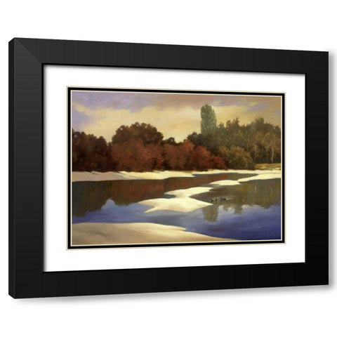 Sandbanks I Black Modern Wood Framed Art Print with Double Matting by Reynolds, Graham