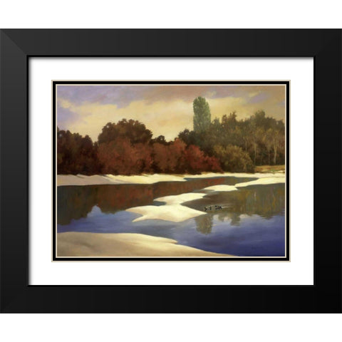 Sandbanks I Black Modern Wood Framed Art Print with Double Matting by Reynolds, Graham