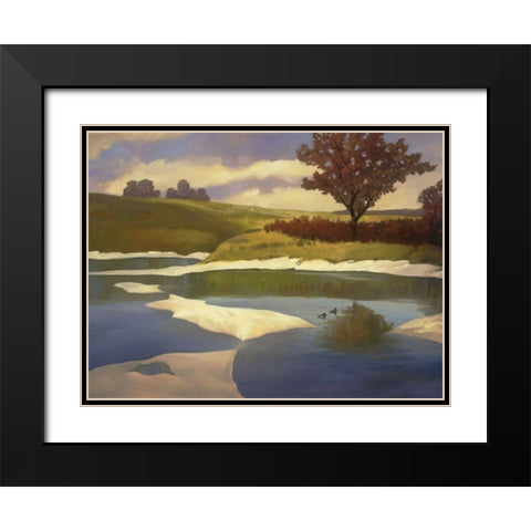 Sandbanks II Black Modern Wood Framed Art Print with Double Matting by Reynolds, Graham