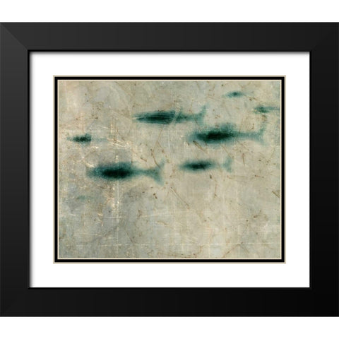 New School IV Black Modern Wood Framed Art Print with Double Matting by Vision Studio