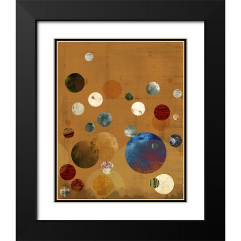 Celeste II Black Modern Wood Framed Art Print with Double Matting by Ludwig, Alicia